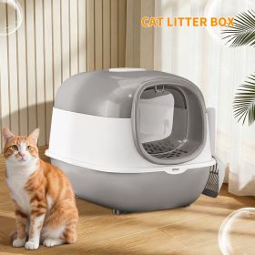 Only Self Pickup---E24 Cat Litter Box (Option: Gray)