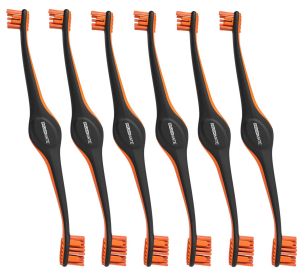 6 Pack BrushMate Pet Toothbrush (Color: Orange)
